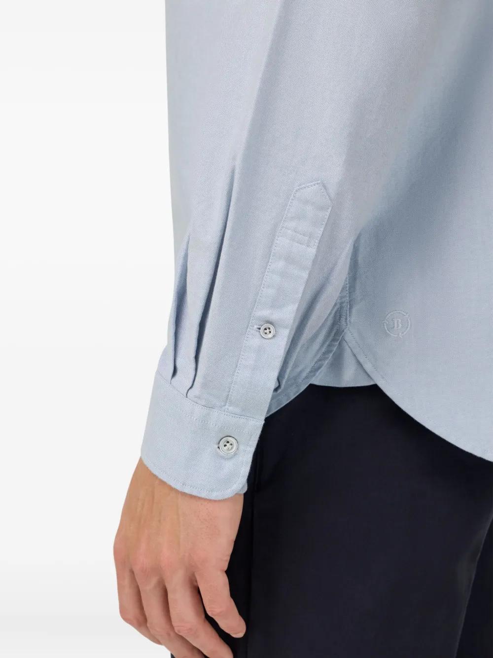 Boggi Milano Polo-collar Shirt In Blue
