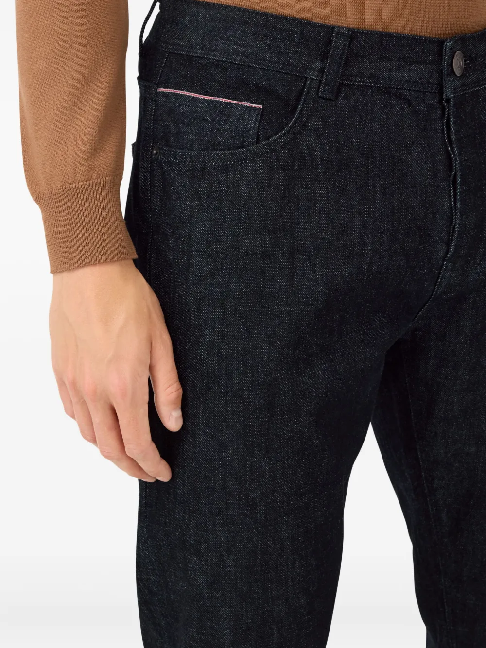 Boggi Milano Selvedge katoenen jeans Blauw