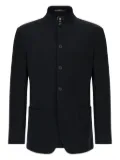 Boggi Milano mandarin-collar patch-pocket blazer - Black