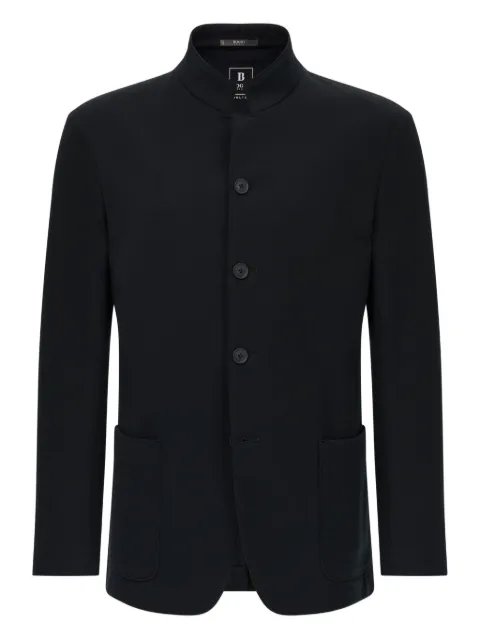 Boggi Milano mandarin-collar patch-pocket blazer