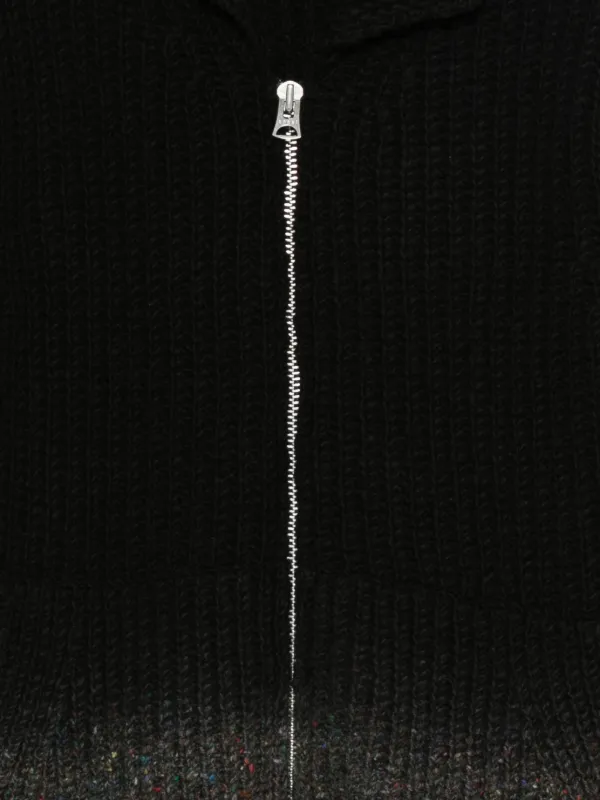 Sacai ジップアップカーディガン Sacai ジップアップ カーディガン | ブラック | FARFETCH JP
