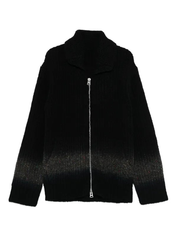 Sacai ジップアップカーディガン Sacai ジップアップ カーディガン | ブラック | FARFETCH JP