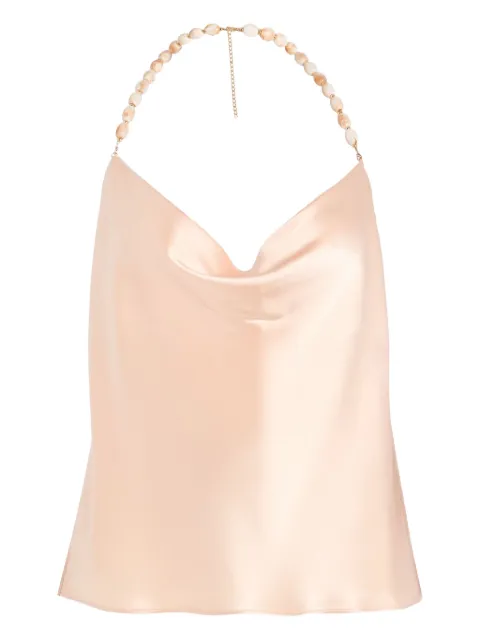 Retrofete Alba beaded-halter top