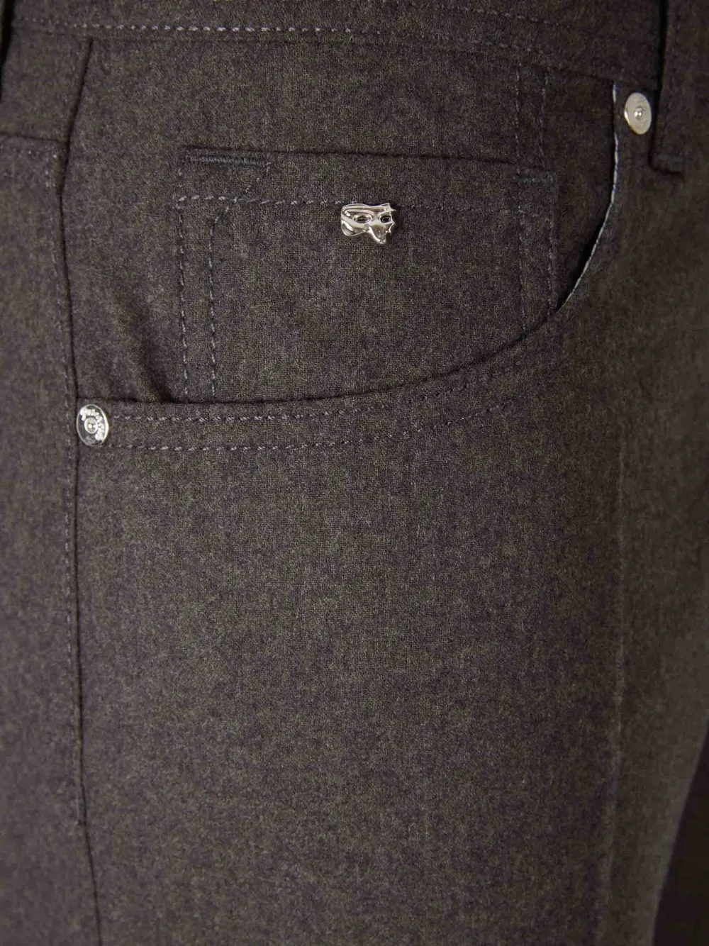Marco Pescarolo Five-pocket Slim Jeans In Brown