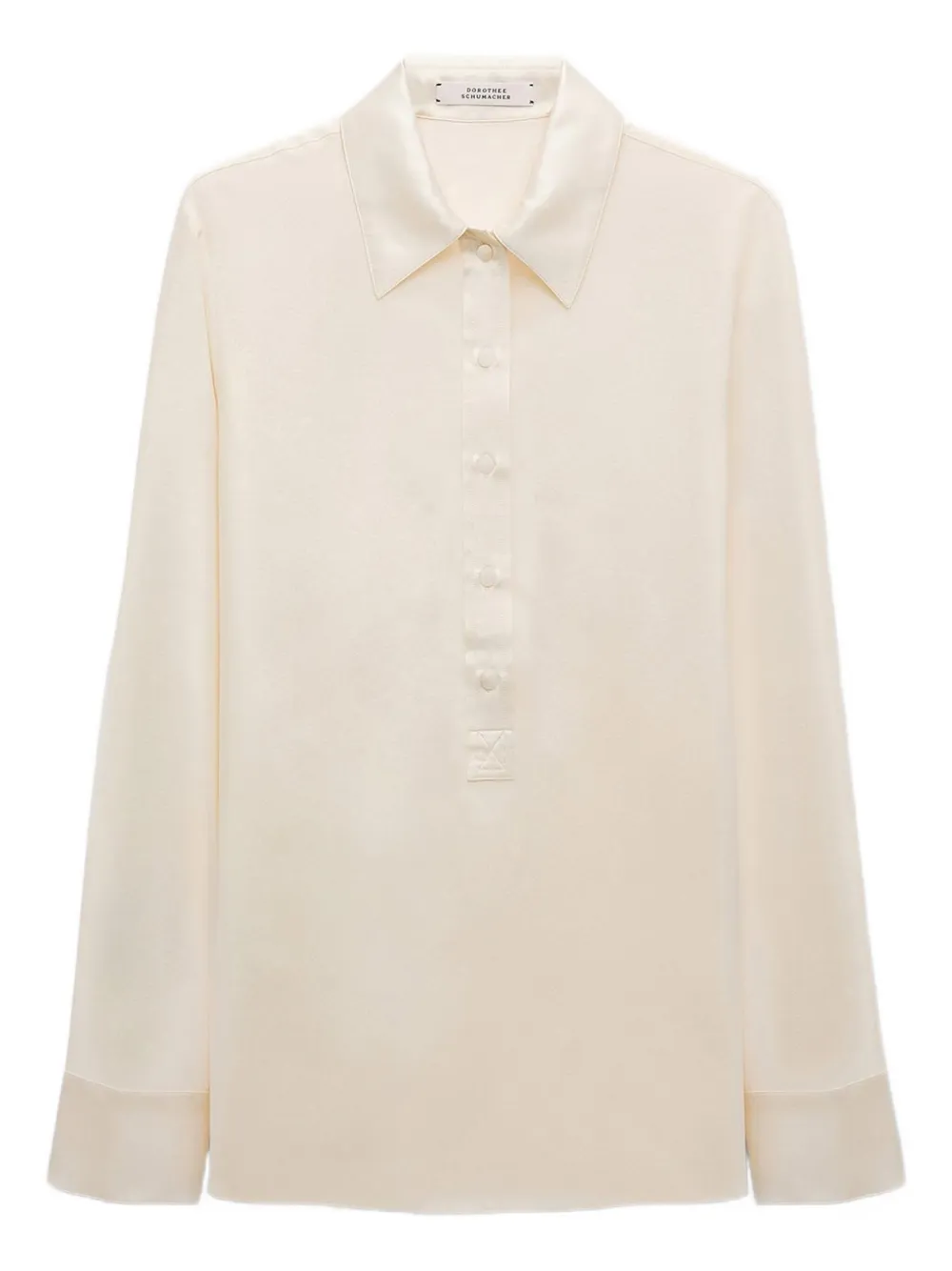 Dorothee Schumacher Sense of Shine silk shirt | Neutrals | Image 1