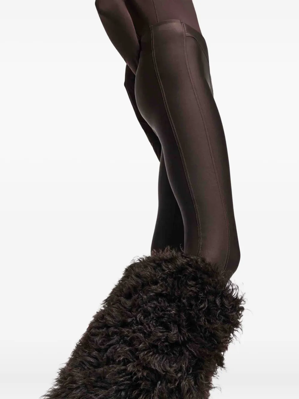 Dorothee Schumacher Leggings With Side Panel In Brown