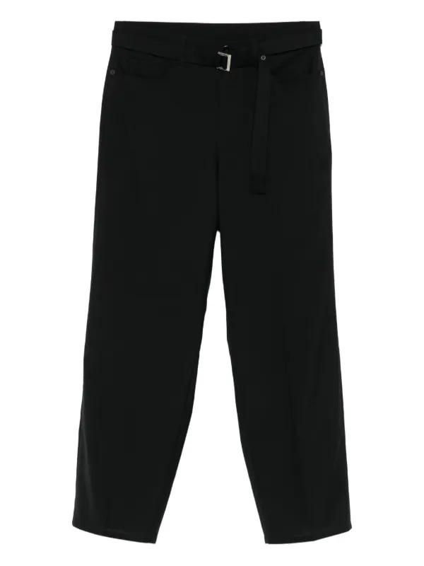 Sacai ベルテッド パンツ | ブラック | FARFETCH JP