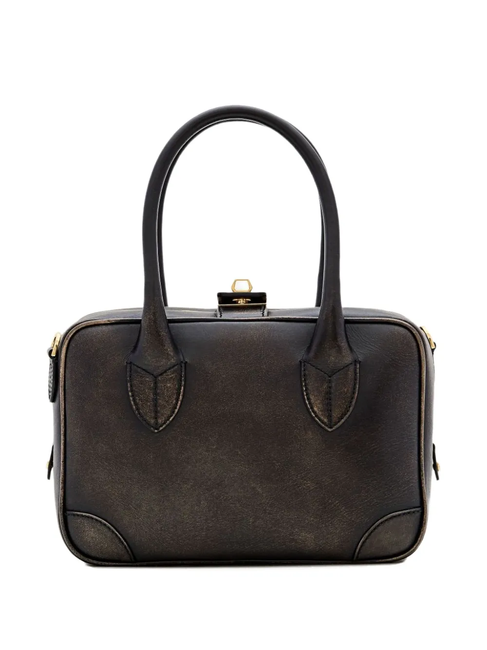 Golden Goose small Vita leaf-detail tote bag - Bruin