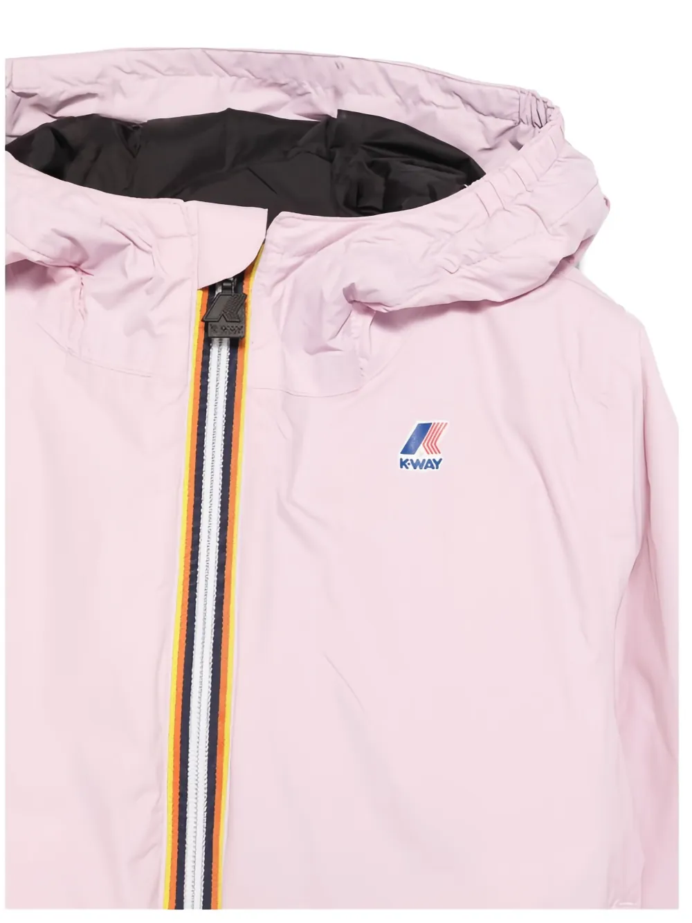 K-way Hooded Zip-front Jacket In Pink