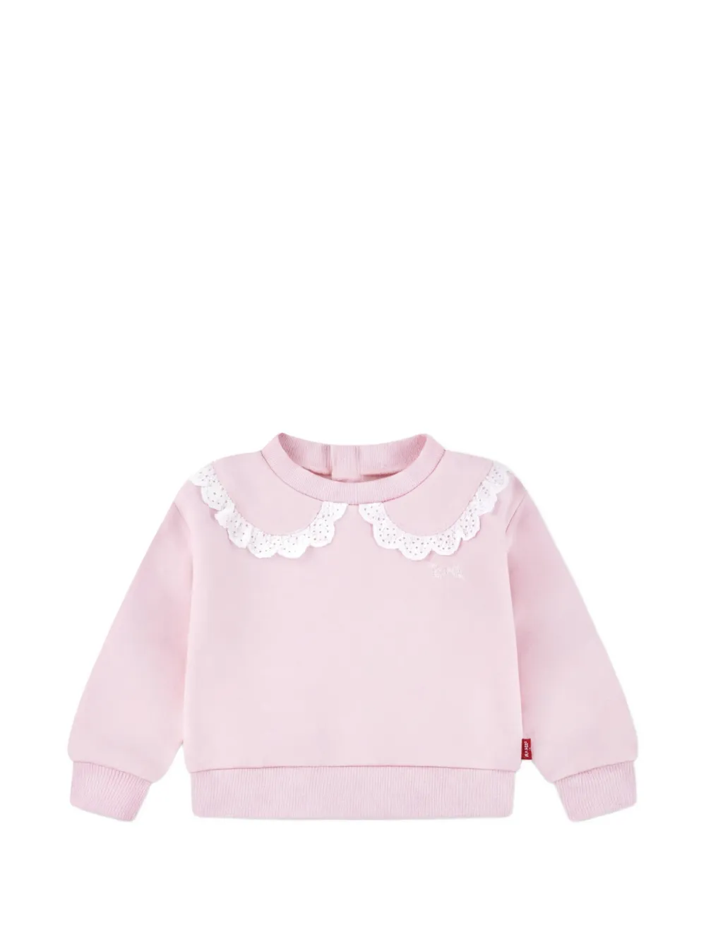 Levi's Kids Felpa con bordo in pizzo - Rosa