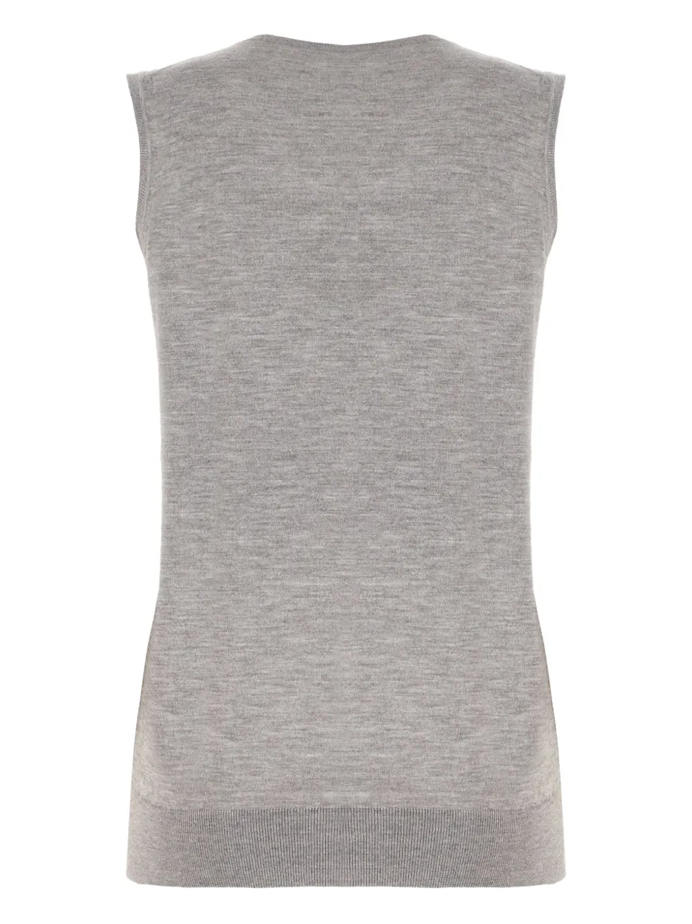 Malo Rhinestone-embellished Knitted Top In Gray