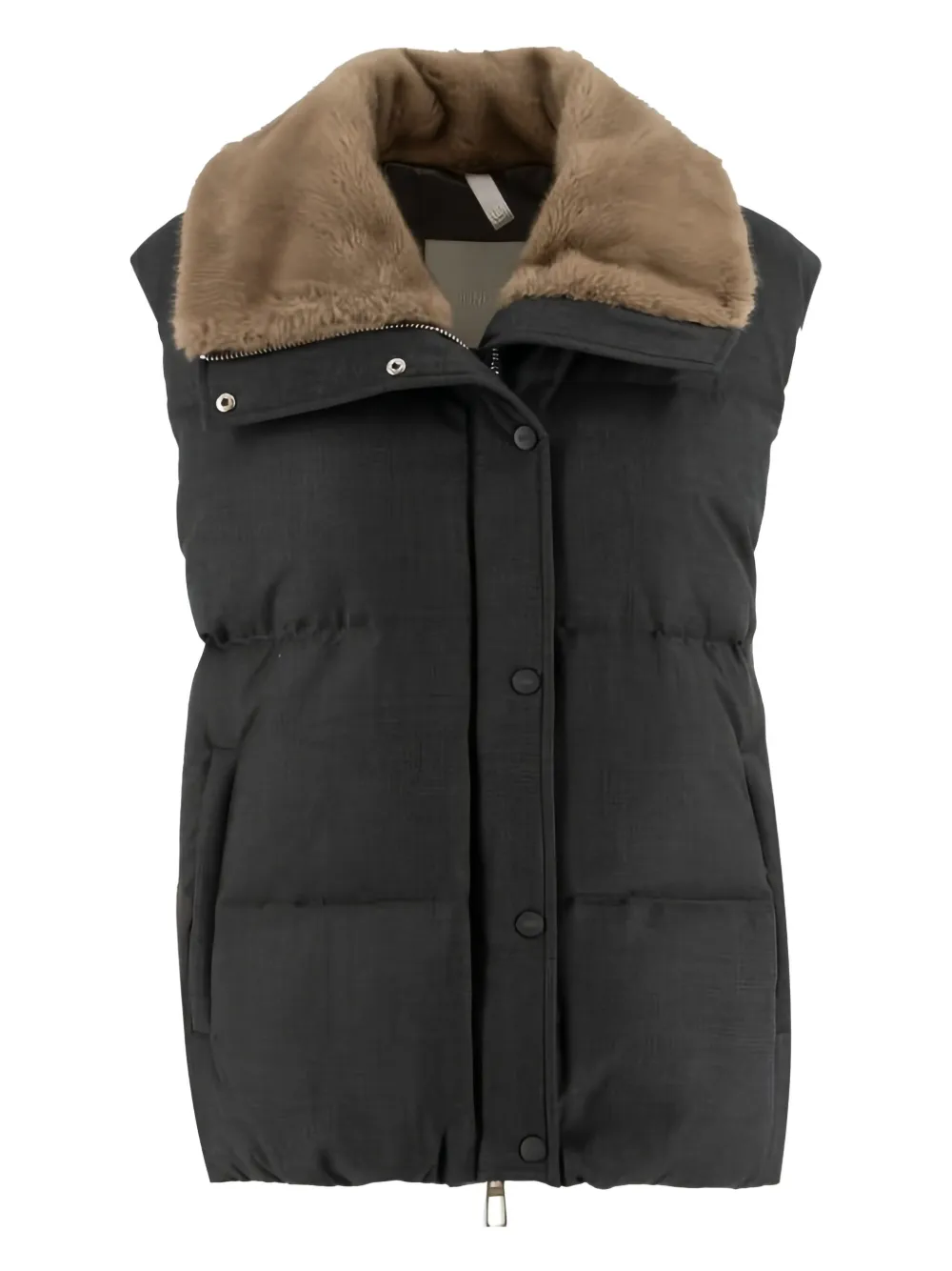 Duno Ilana quilted gilet | Grey | Image 1