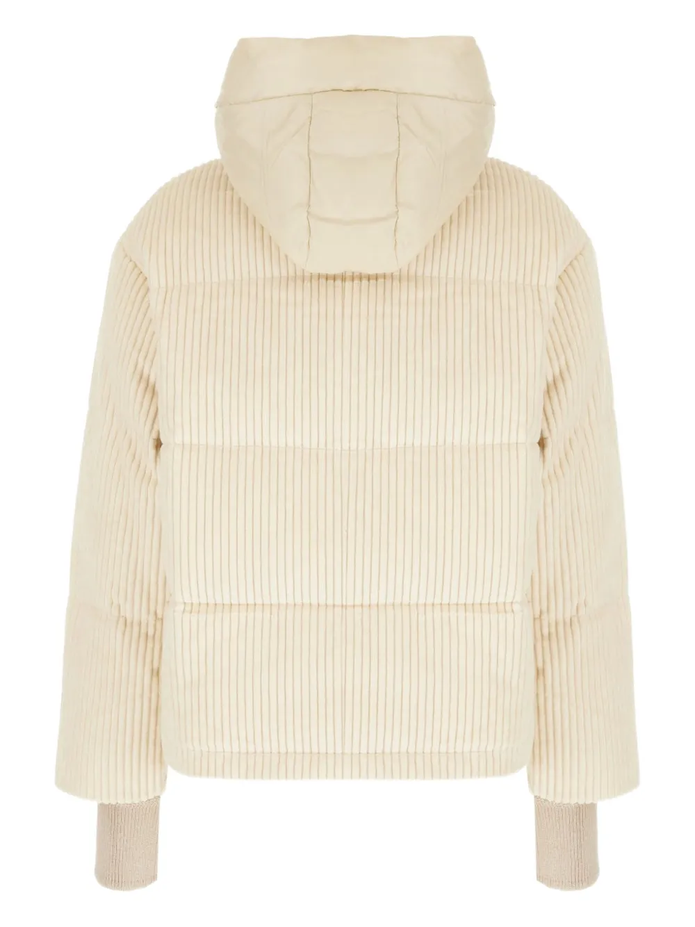 Duno Lora B Hooded Corduroy Jacket In Neutral