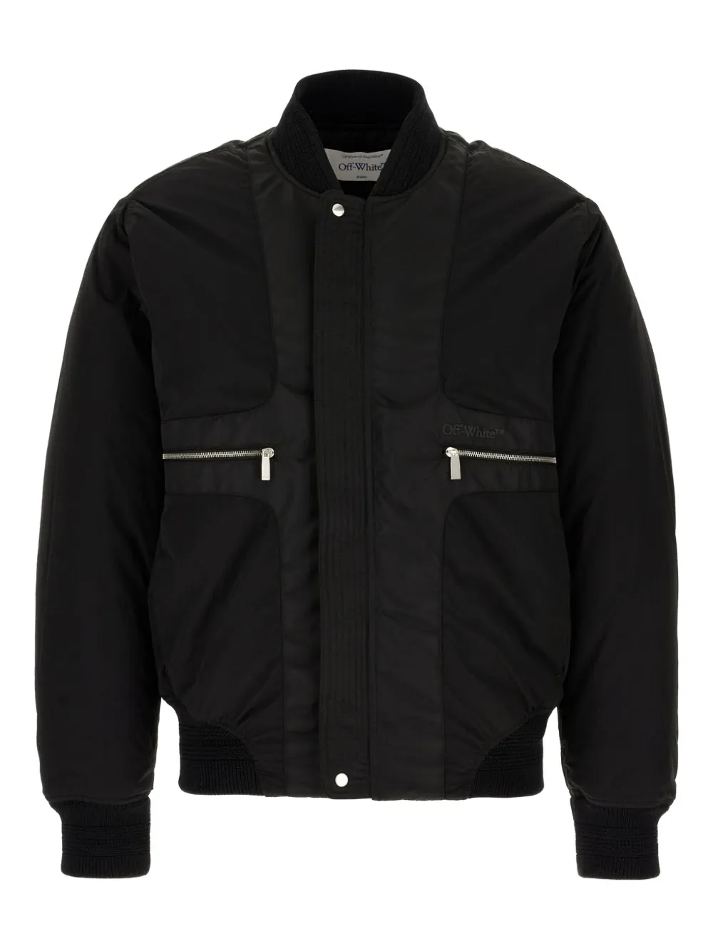 Off-white Bookish Chain Insideout Bomber Jacket In Black