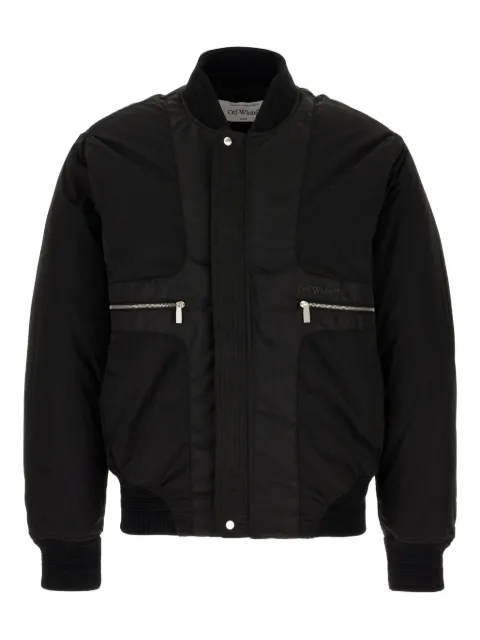 Off-White chamarra bomber con cierre