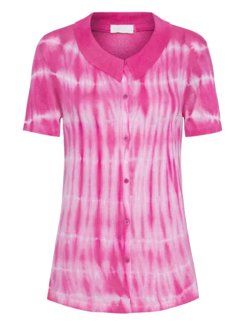 Triya Camisa Ambe tie-dye com mangas curtas