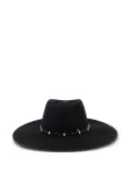 Maison Michel wide-brim crystal-embellished hat - Black