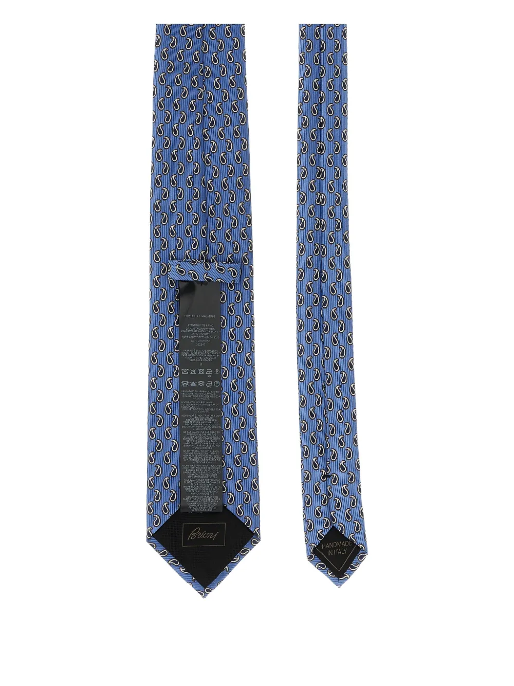 Brioni Jacquard Tie Ties And Papillon Blue In Blue