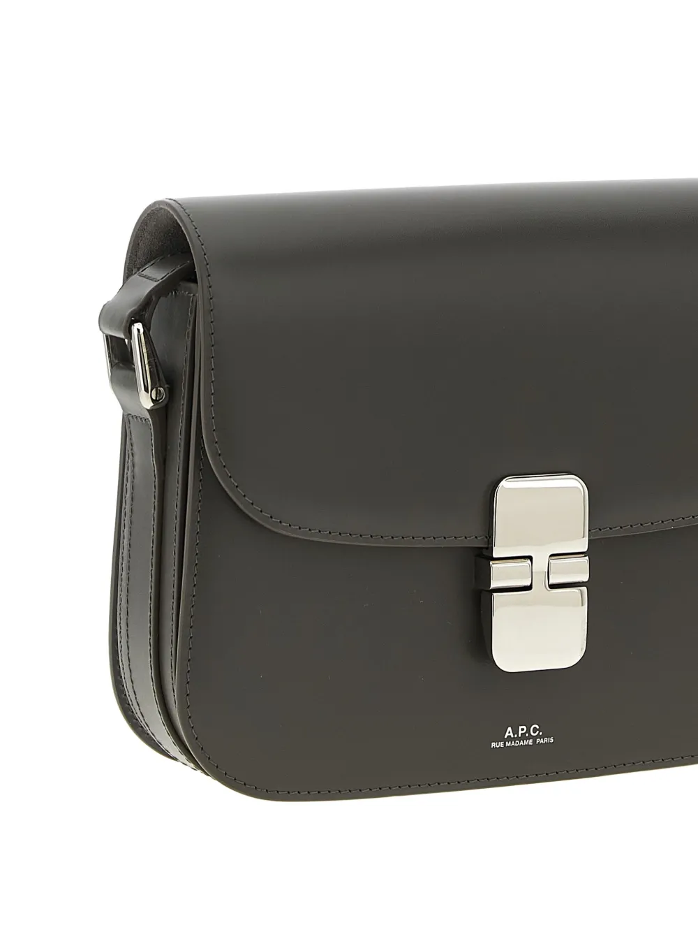 Apc Small Grace Shoulder Bag With Adjustable Strap In Gray