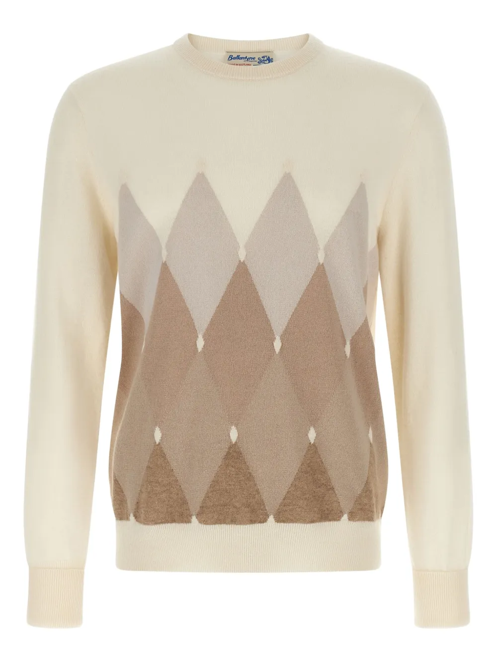 Ballantyne argyle crew-neck sweater | 中性色 | Image 1