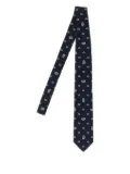 Brioni paisley jacquard tie - Blue