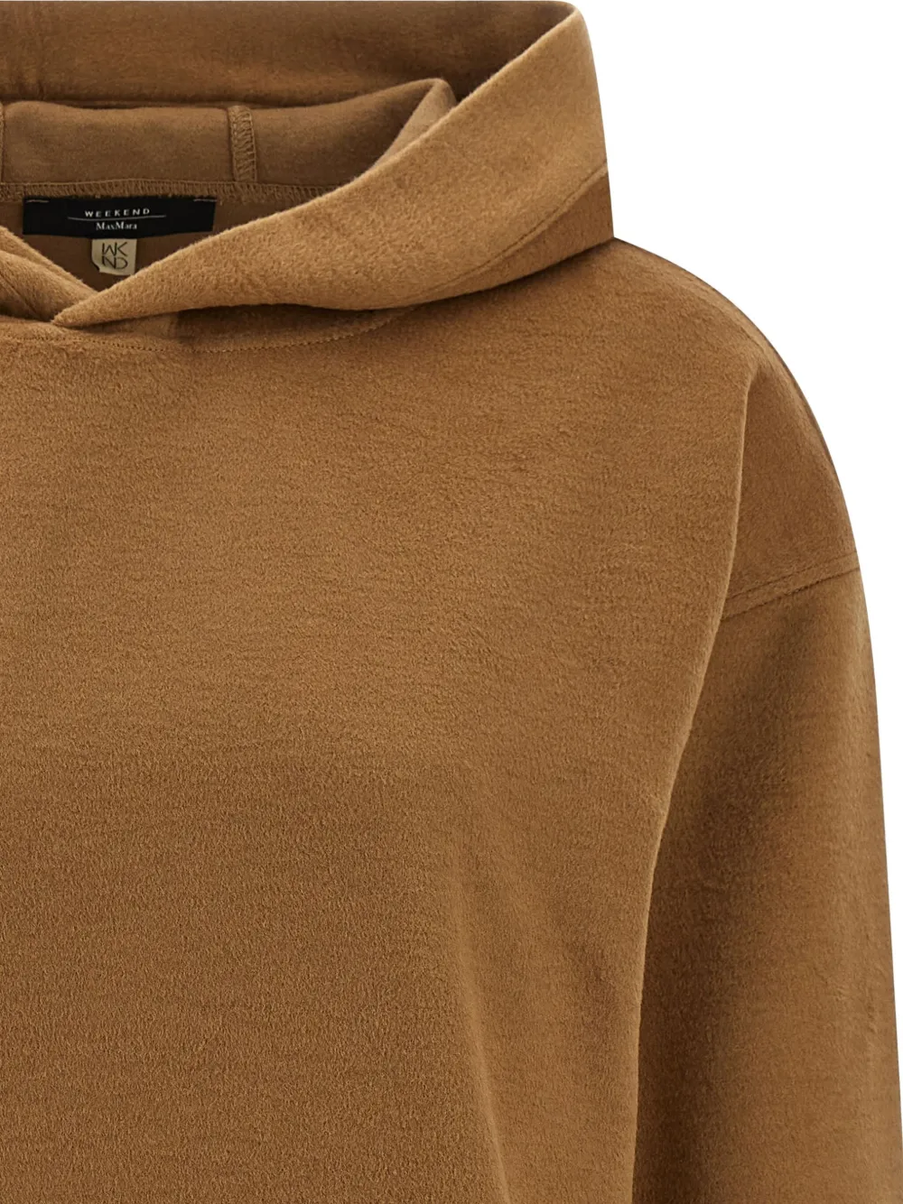 Weekend Max Mara Oscuri Drawstring Hoodie In Brown