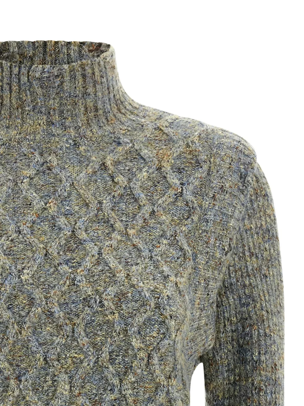 PINKO Proud Mary kabelgebreide coltrui Veelkleurig