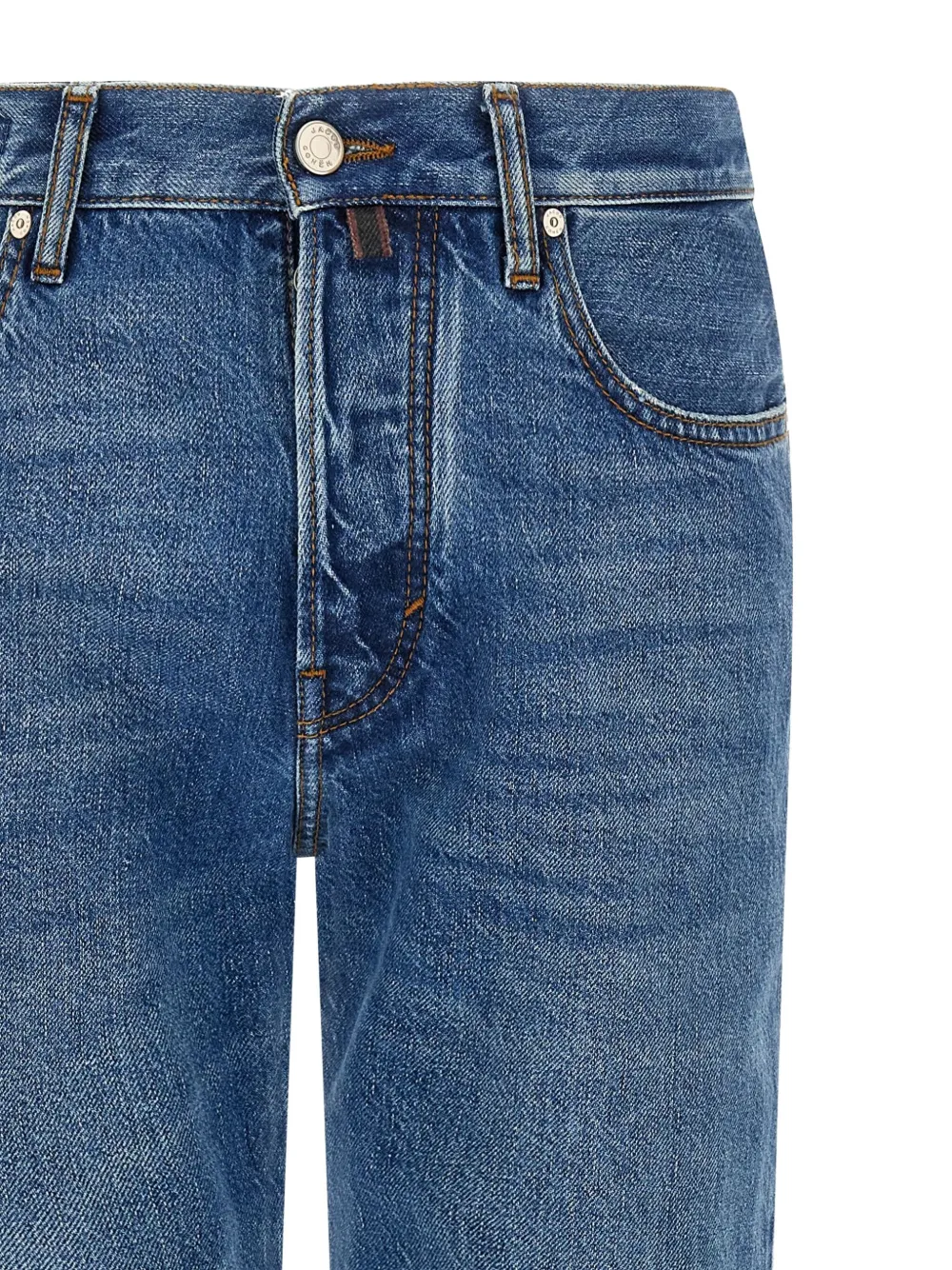 Jacob Cohën Edo jeans met logopatch Blauw