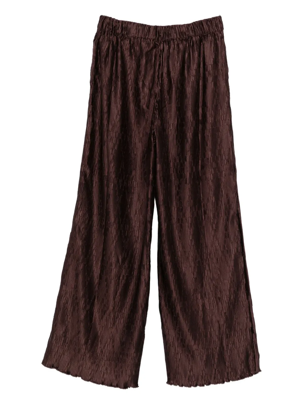 By Malene Birger Plissé-pleated Trousers In Brown