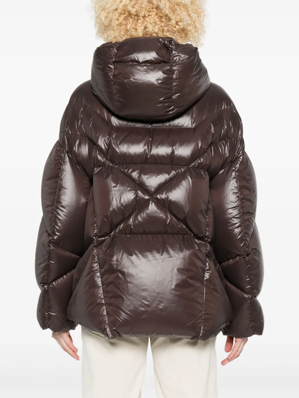 Khrisjoy Khris Iconic Milano Shiny Jacket In Brown