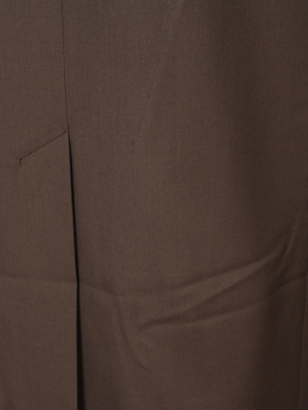 The Frankie Shop Midi Skirt With Back Slit And Belt Loops In Brown