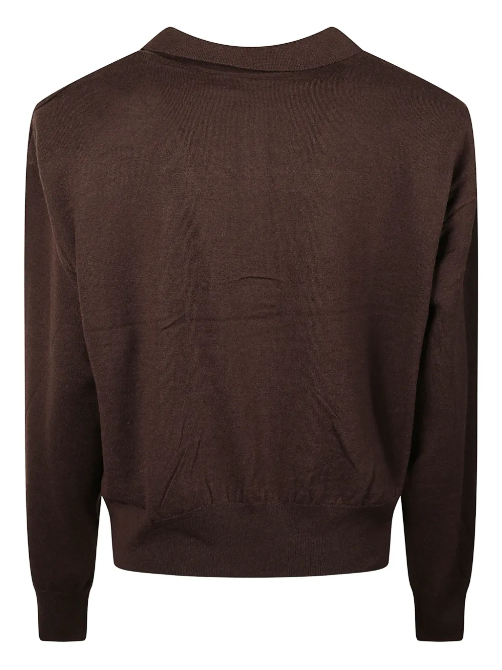 The Frankie Shop Croydon Padded-knit Polo In Brown