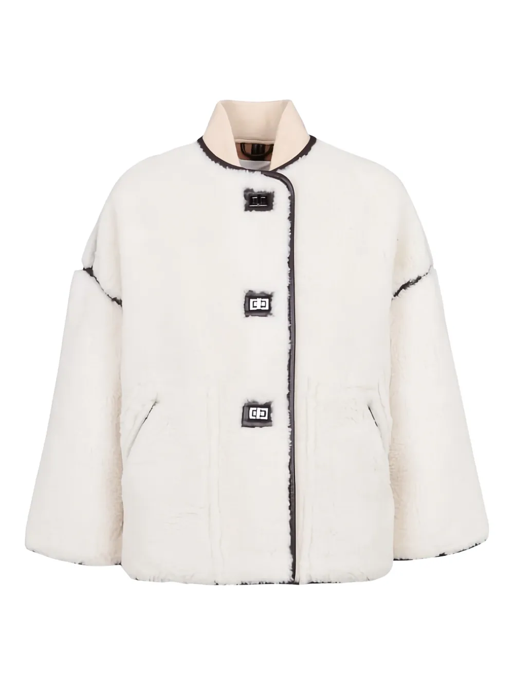 Ba&Sh Maury button trim jacket | White | Image 1
