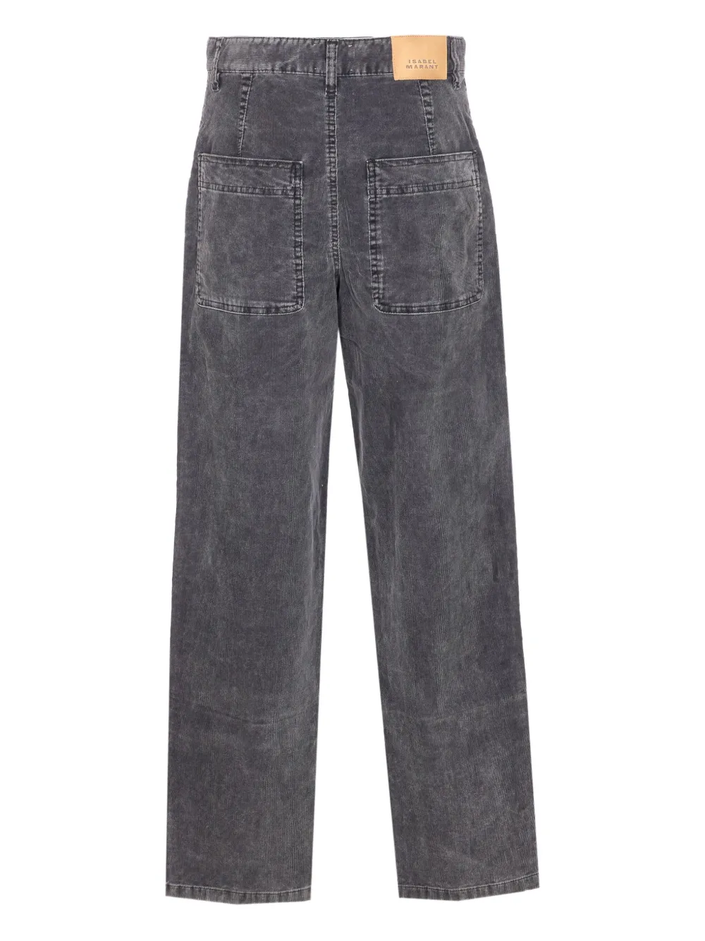 MARANT ÉTOILE Onyta patch-pocket corduroy trousers - Zwart