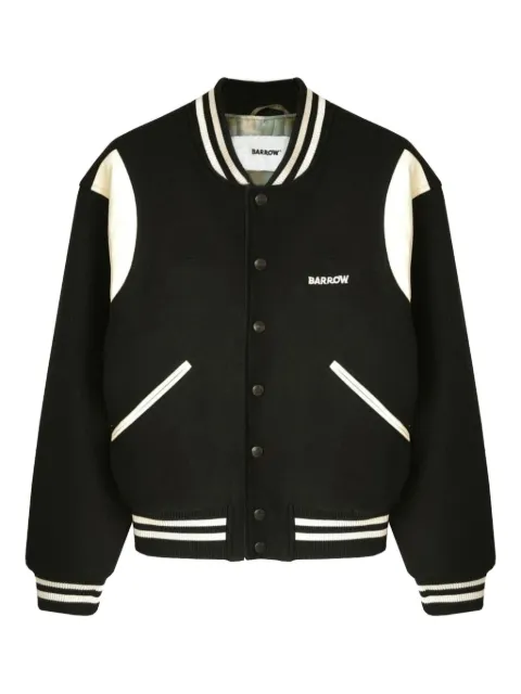 BARROW logo-embroidered bomber jacket
