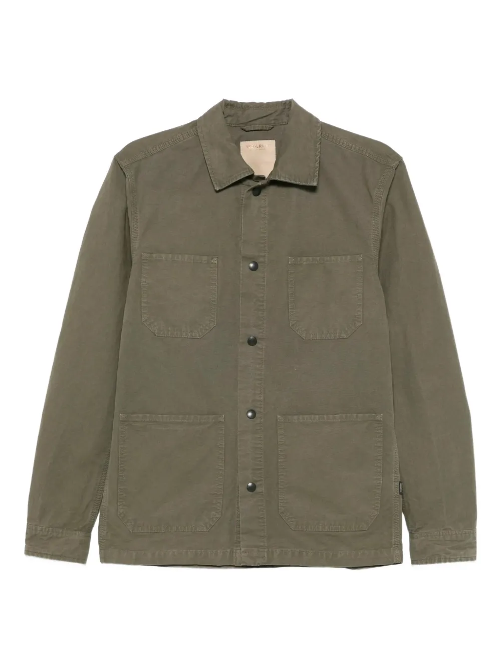 Woolrich button-closure pocket shirt jacket | Green | Image 1