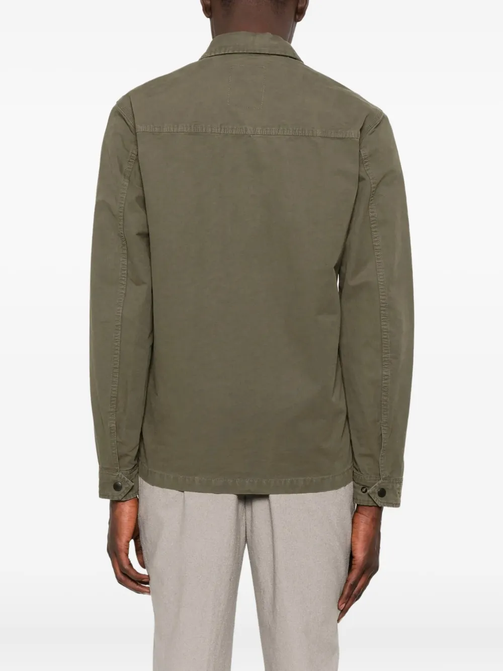 Woolrich Button-closure Pocket Shirt Jacket In Green