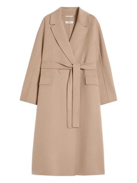 'S Max Mara belted notched-lapel coat
