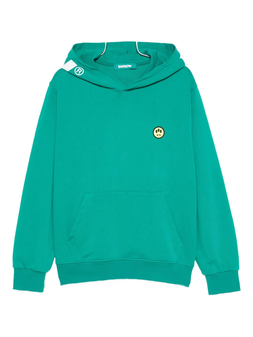 Barrow Logo Hooded Sweatshirt In Green