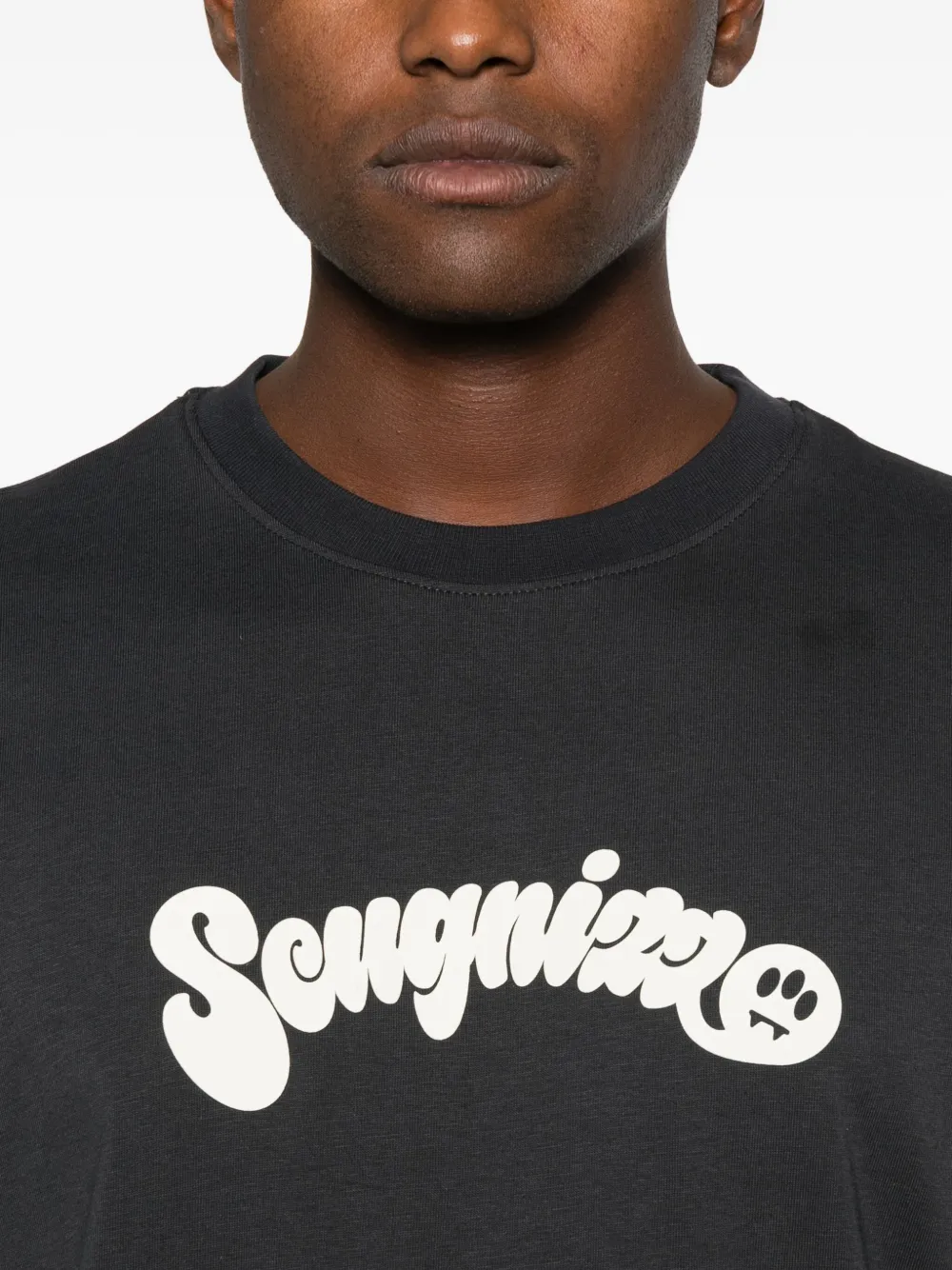 BARROW T-shirt met grafische print Zwart