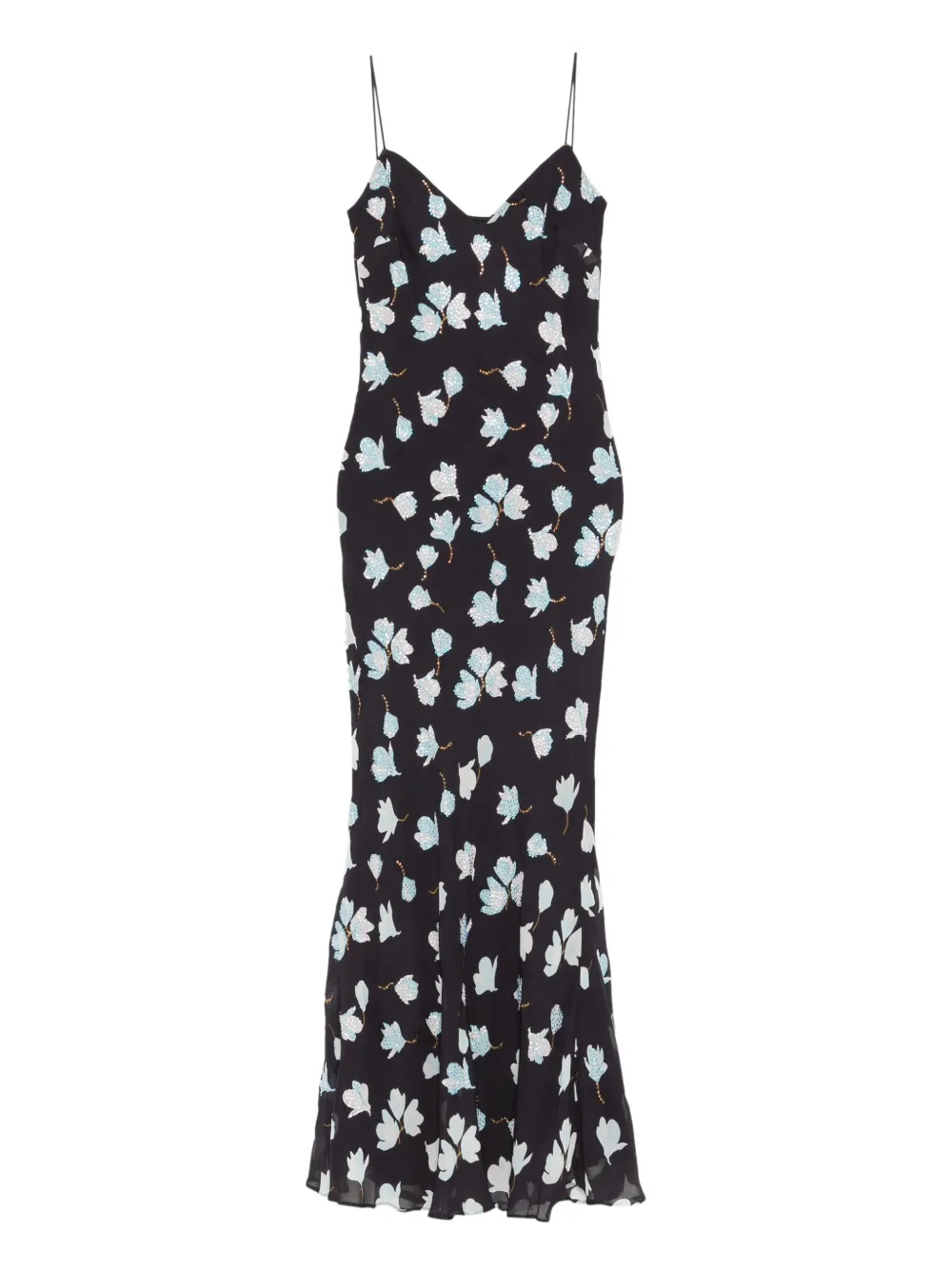 Self-Portrait floral midi dress | Blue | Image 1
