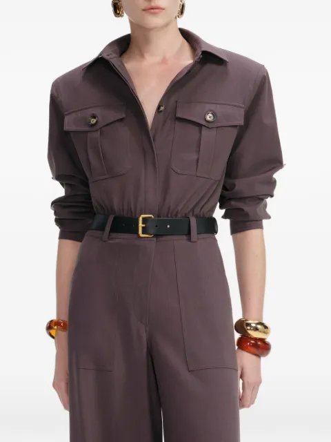 Self-Portrait belted pocket jumpsuit