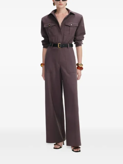 Self-Portrait belted pocket jumpsuit