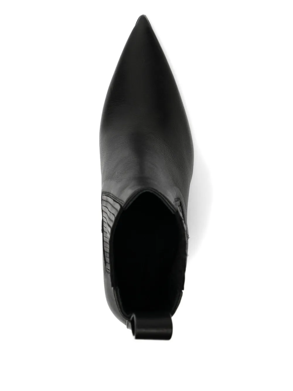 Rick Owens 80mm Sharp Ankle Boots In Black