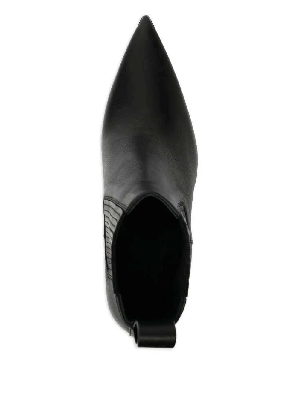 Rick Owens 80 mm Sharp enkellaarzen Zwart