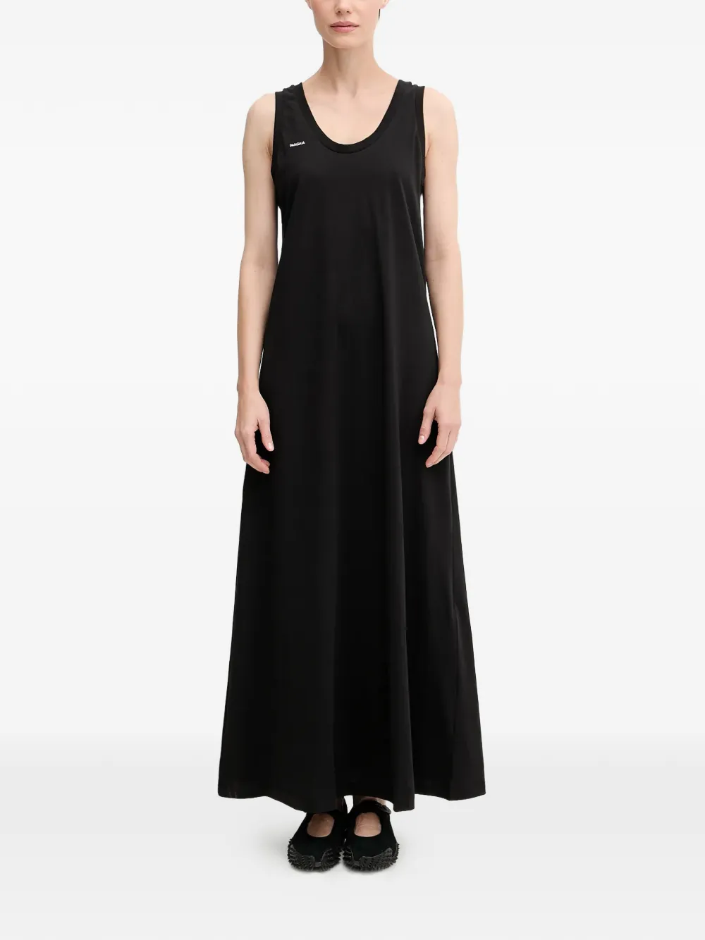 Pangaia U-neck maxi dress - Nero