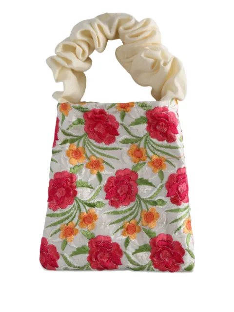 ELISE floral-embroidered tote bag