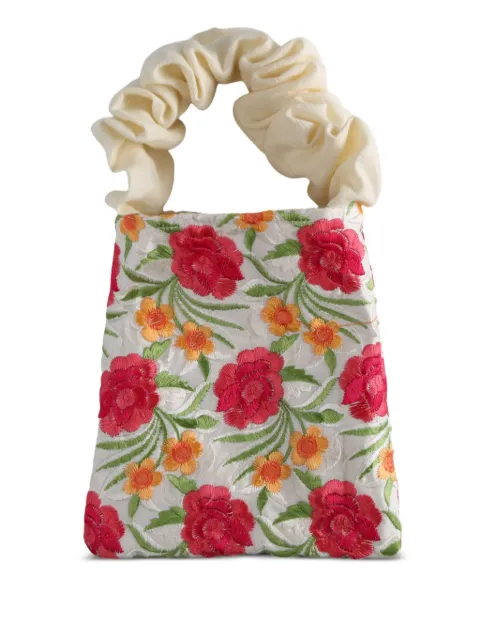 ELISE floral-embroidered tote bag