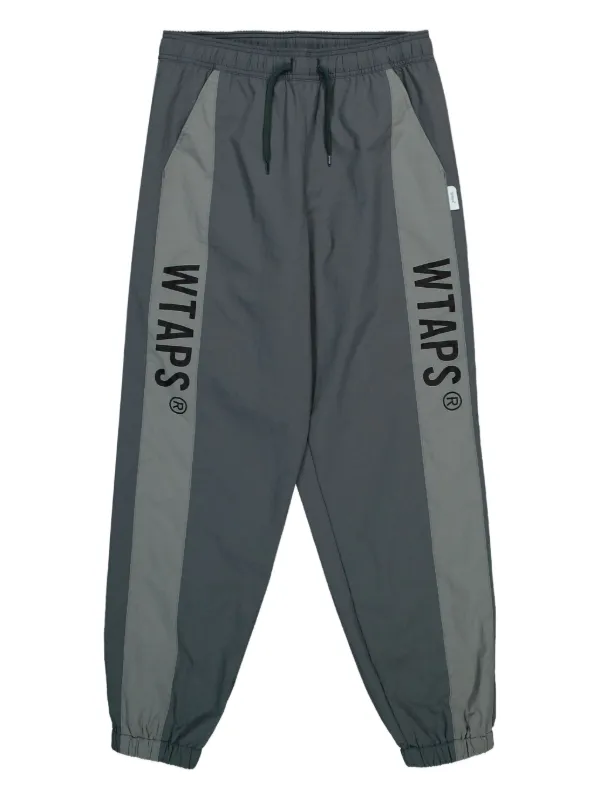 WTAPS Panelled Drawstring Track Pants | Grey | FARFETCH TW