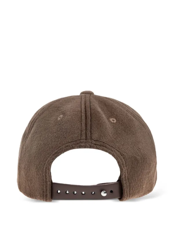 Emporio Armani Embroidered Logo Baseball Cap Brown FARFETCH ID